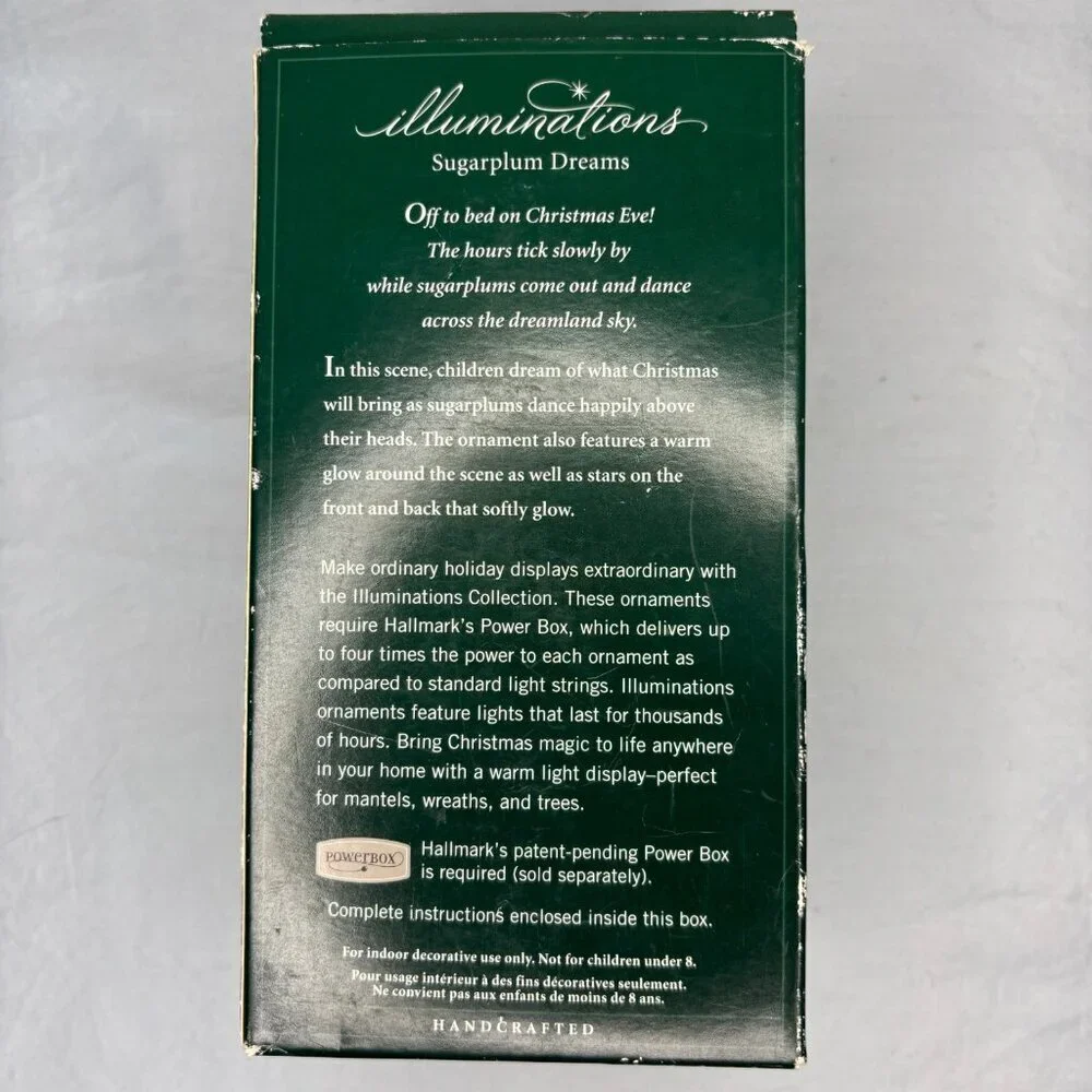 HALLMARK Illuminations Sugarplum Dreams Ornament Holiday Christmas Light Up